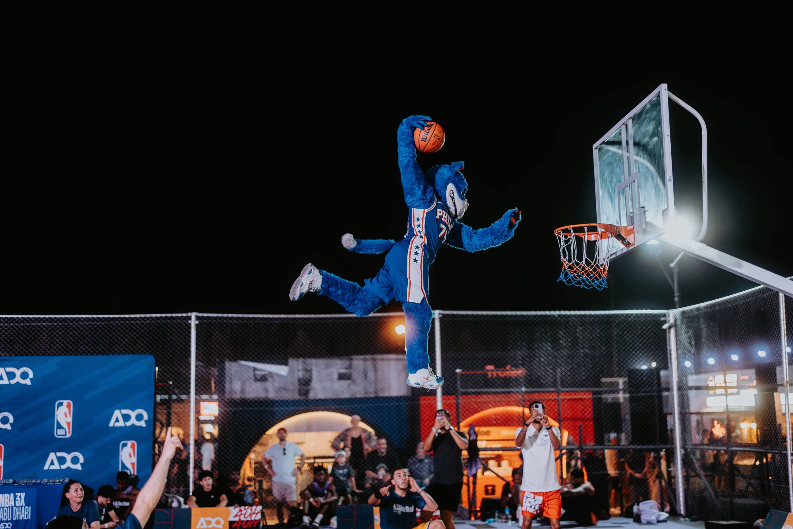 Dunking Devils at NBA 3x3 Basketball Event, Abu Dhabi