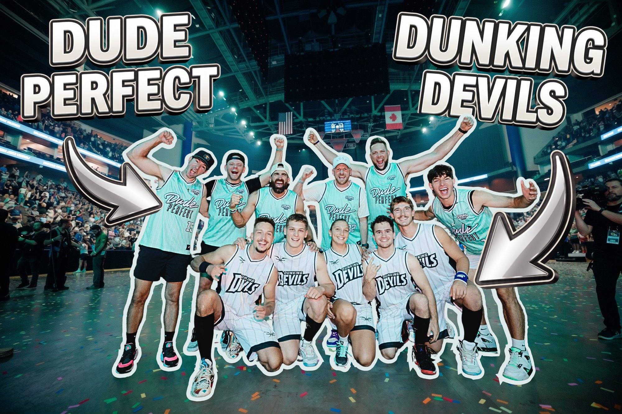 Dunking Devils at Dude Perfect 2026 Squad Games Tour